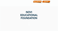 Desktop Screenshot of novieducationalfoundation.org