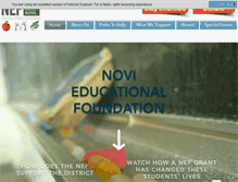 Tablet Screenshot of novieducationalfoundation.org